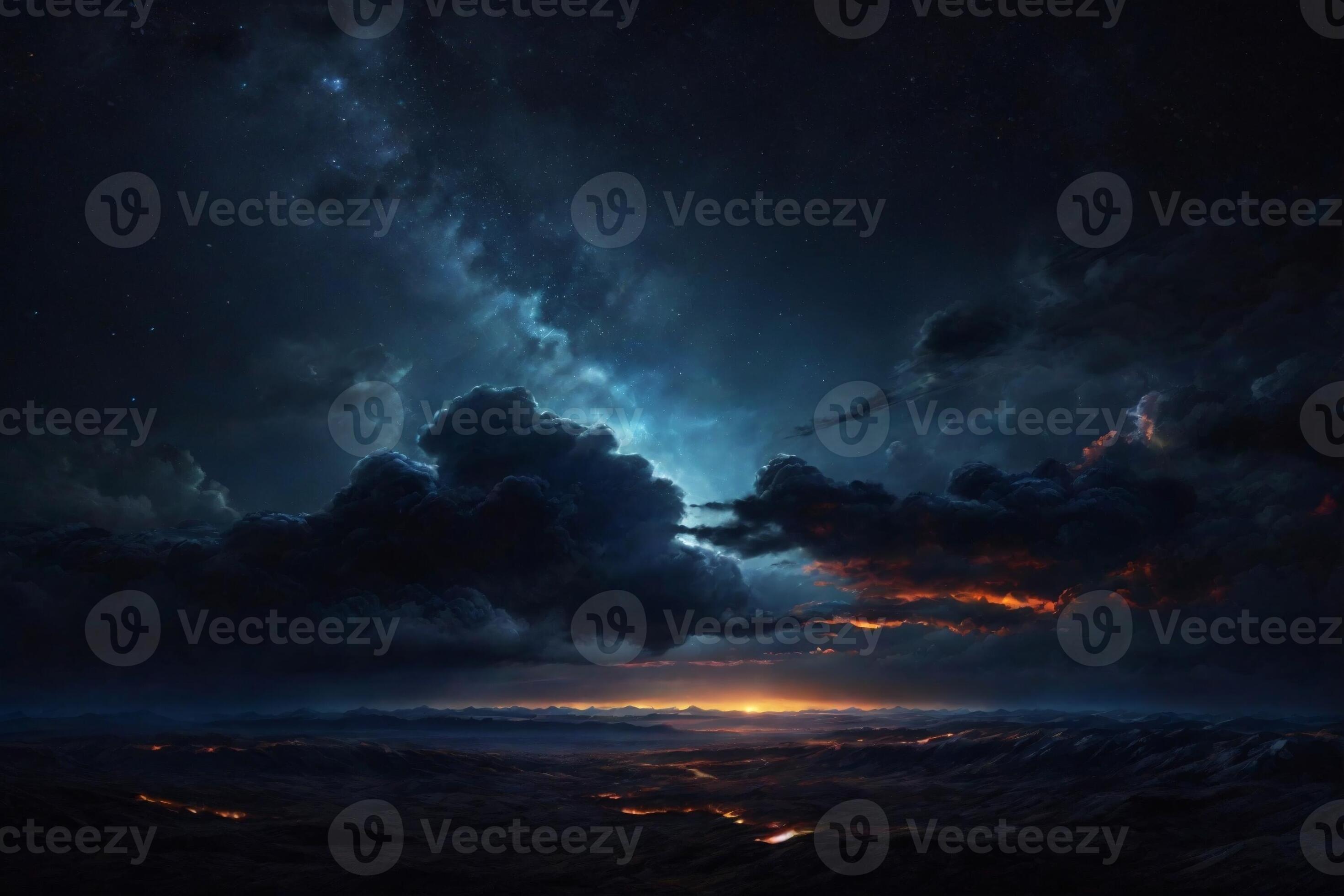 Black Sky Background, Starry Night Background, Night Sky Wallpaper