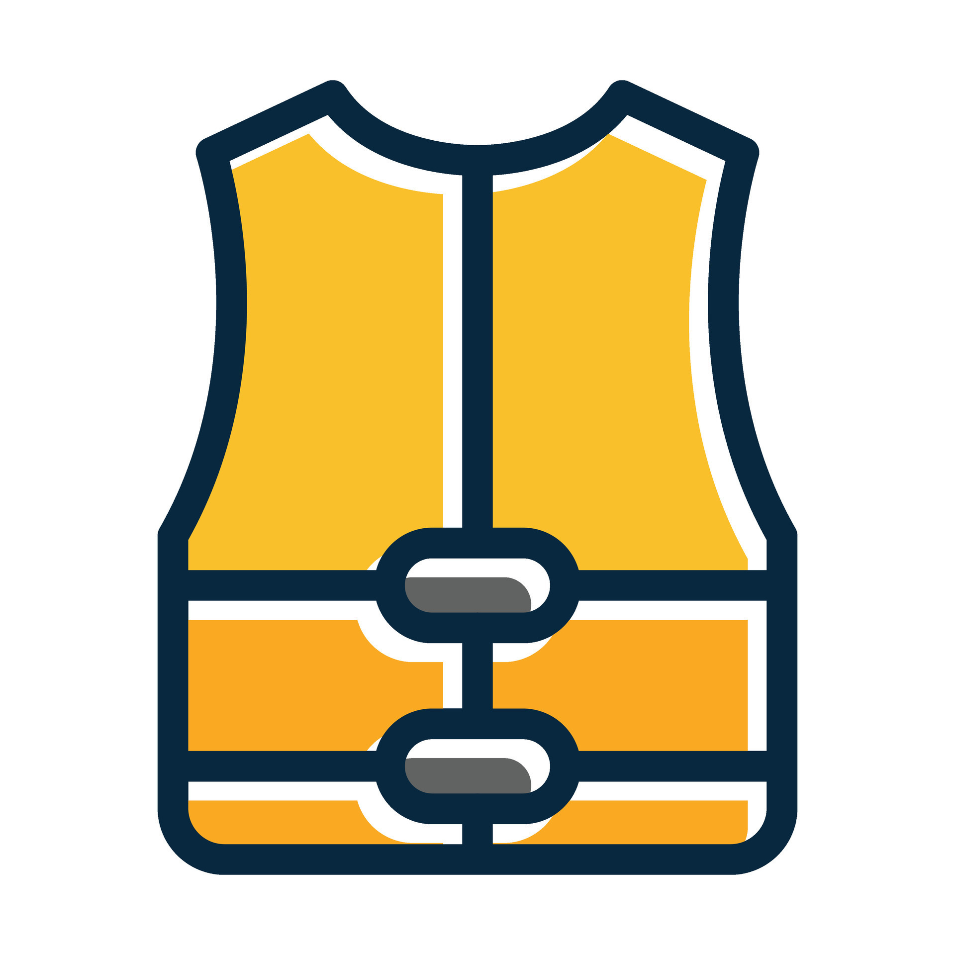 Life Jacket Vector Thick Line Filled Dark Colors 33343386 Vector Art at Vecteezy