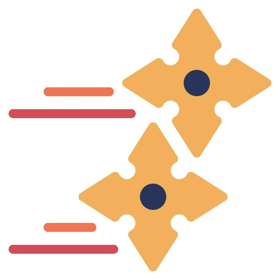 Shuriken icon Illustration, for UIUX, Infographic, etc vector