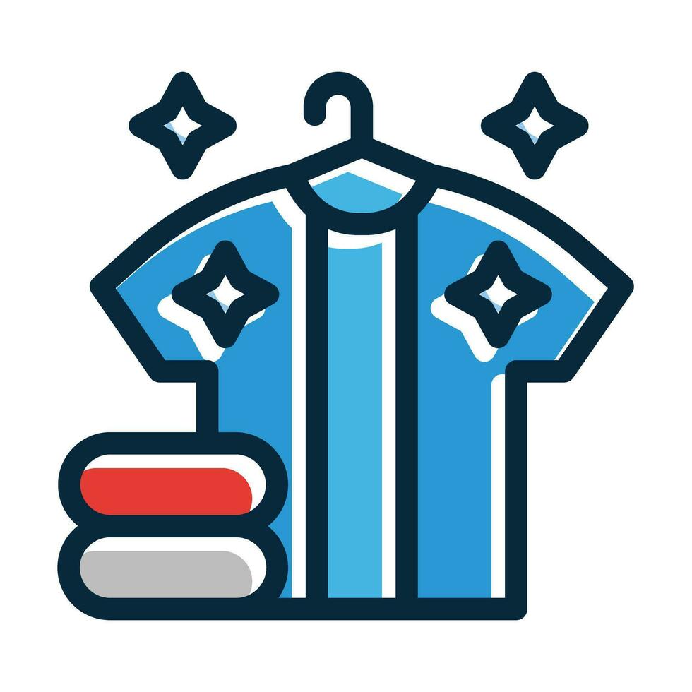 Laundry Vector Thick Line Filled Dark Colors