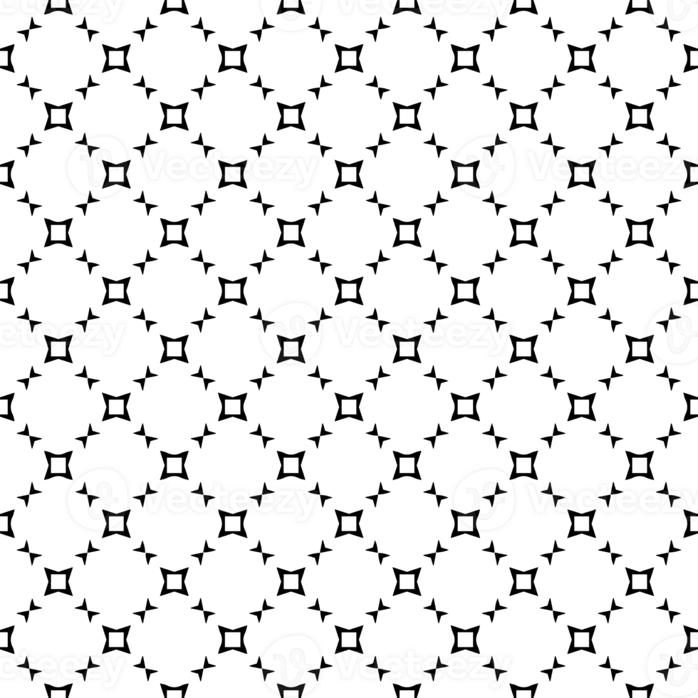 Black seamless abstract pattern. Overlay for background and backdrop. Ornamental design. PNG graphic illustration with transparent background.