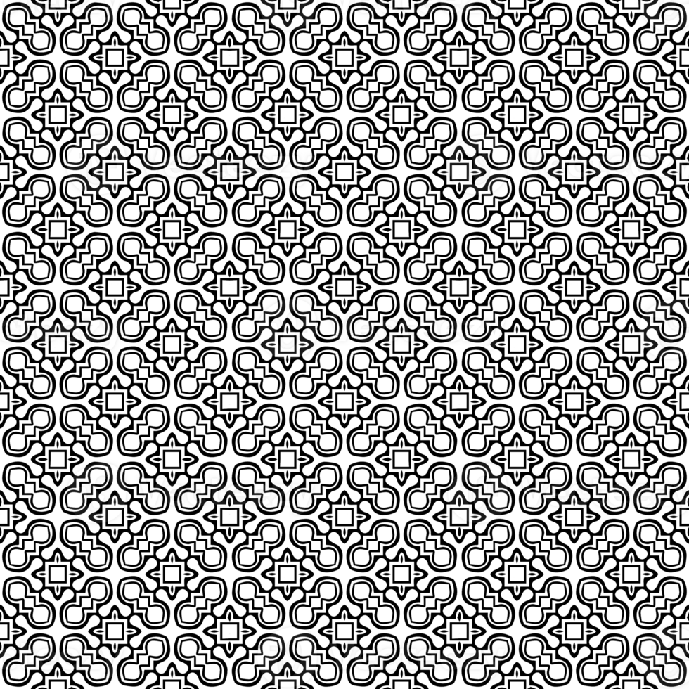 Black seamless abstract pattern. Overlay for background and backdrop. Ornamental design. PNG graphic illustration with transparent background.