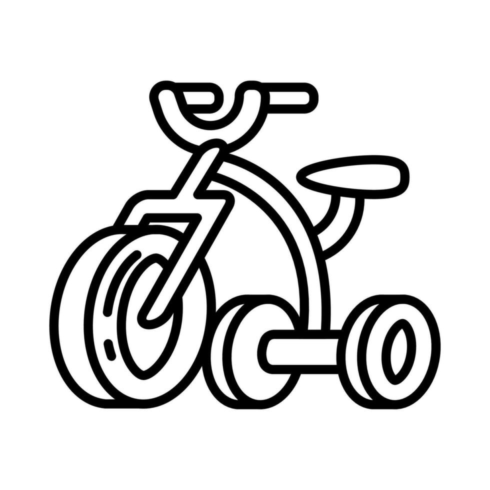 Tricycle icon in vector. Illustration vector