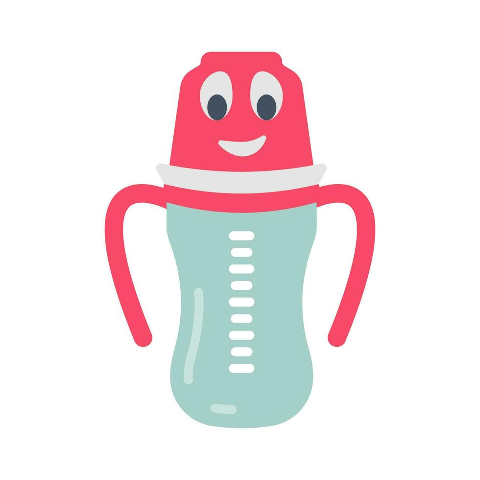 alimentador icono en vector. ilustración alimentador, Leche botella, infantil botella, Leche alimentador, infancia memoria, botella, agua botella, Fresco leche, lechería producto, el plastico botella, vector