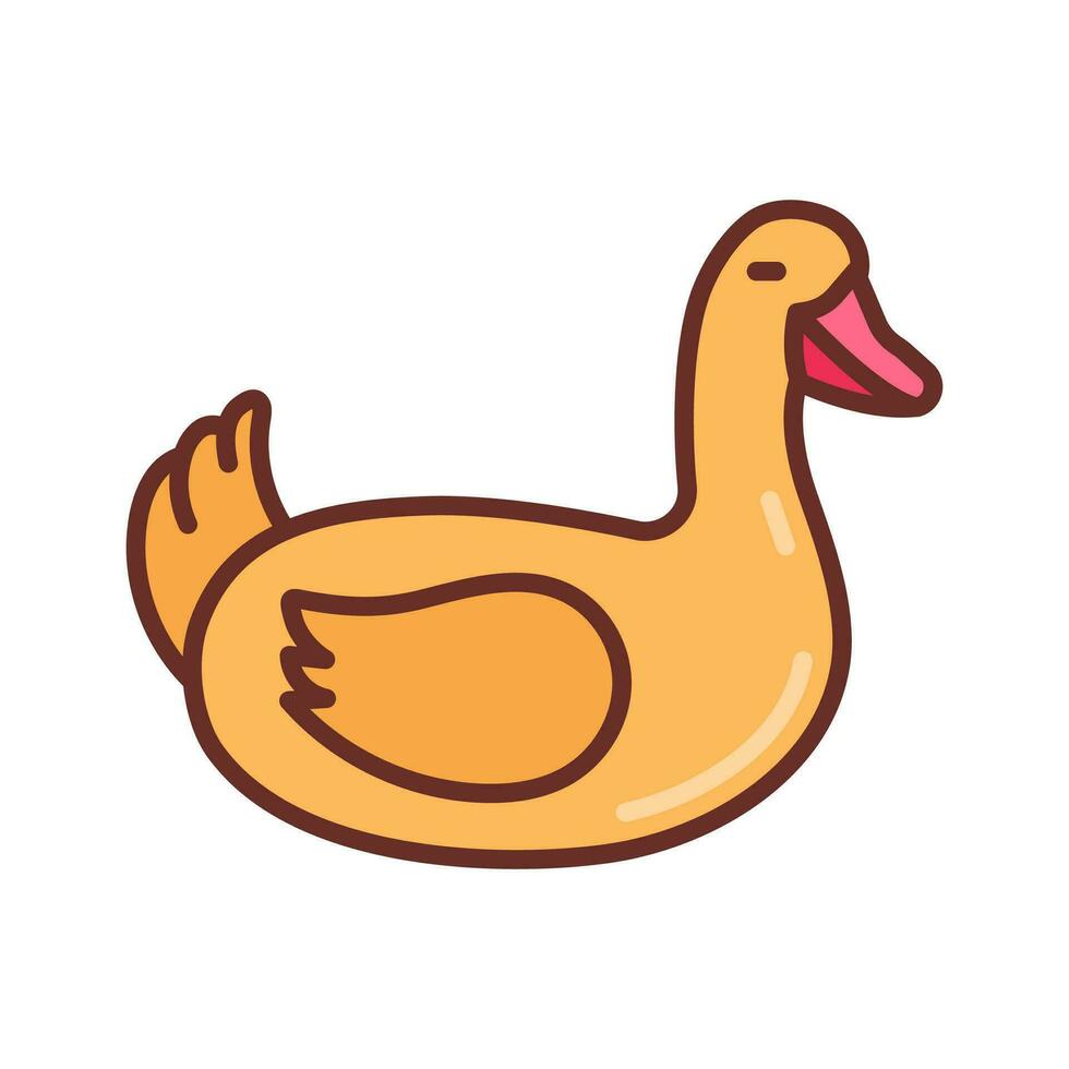 Pato juguete icono en vector. ilustración vector