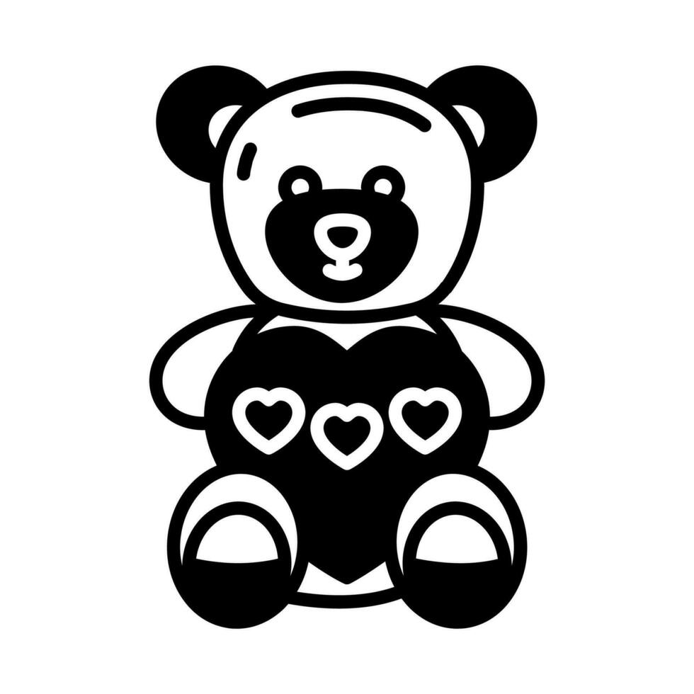 Teddy Bear icon in vector. Illustration vector