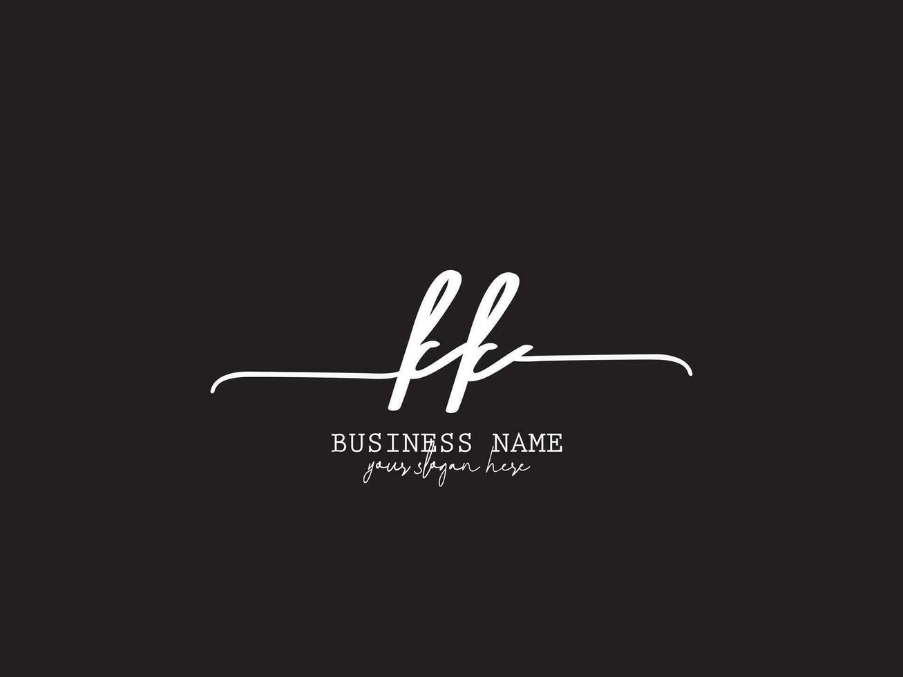 Feminine Kk Logo Letter, Signature KK Luxury Logo For Shop vector