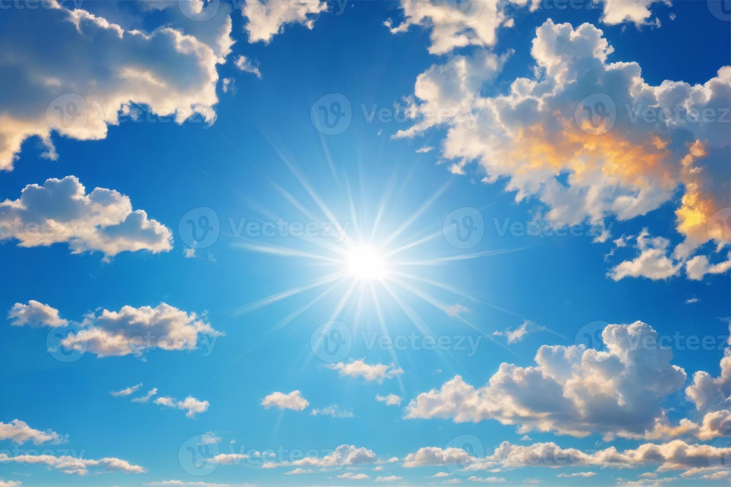 Sunny Sky Background, Sunny Day Background, Sun Wallpaper, Sunny Sky