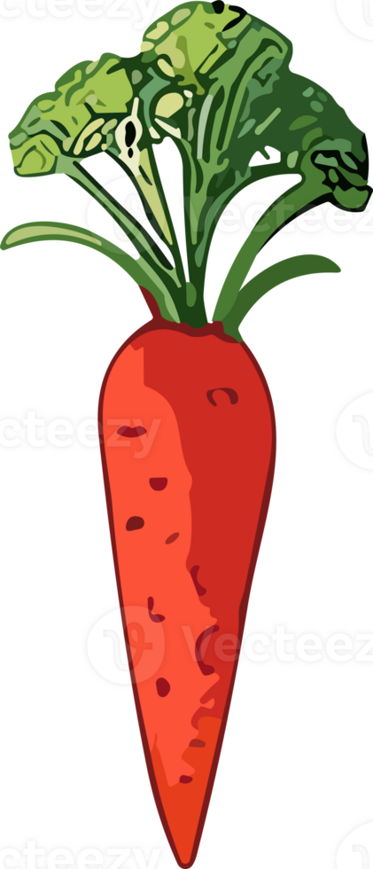 Carrot Cartoon ai generative png