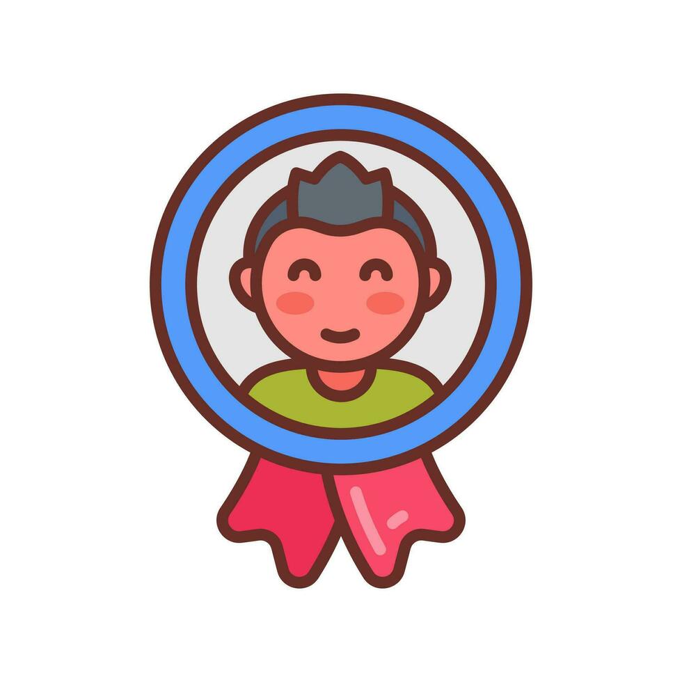 mejor hijo icono en vector. ilustración vector