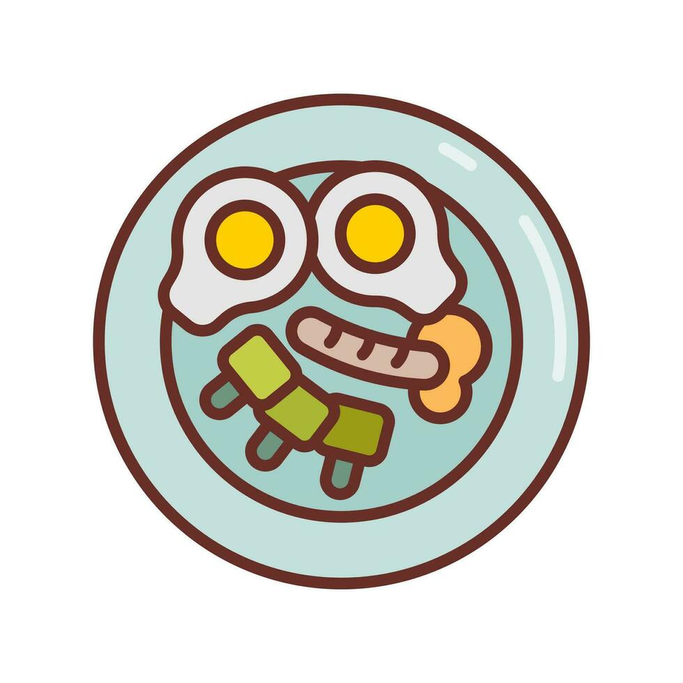 sano comida icono en vector. ilustración vector