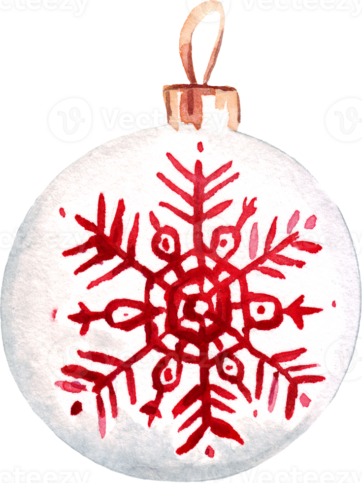 Christmas bubble. Watercolor clipart png
