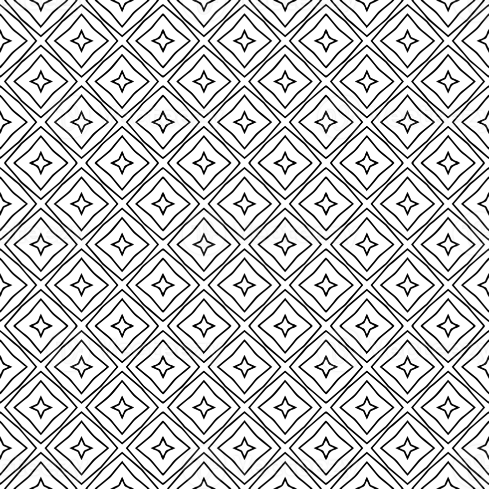 Black seamless abstract pattern. Overlay for background and backdrop. Ornamental design. PNG graphic illustration with transparent background.