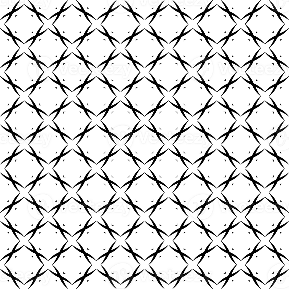 Black seamless abstract pattern. Overlay for background and backdrop. Ornamental design. PNG graphic illustration with transparent background.