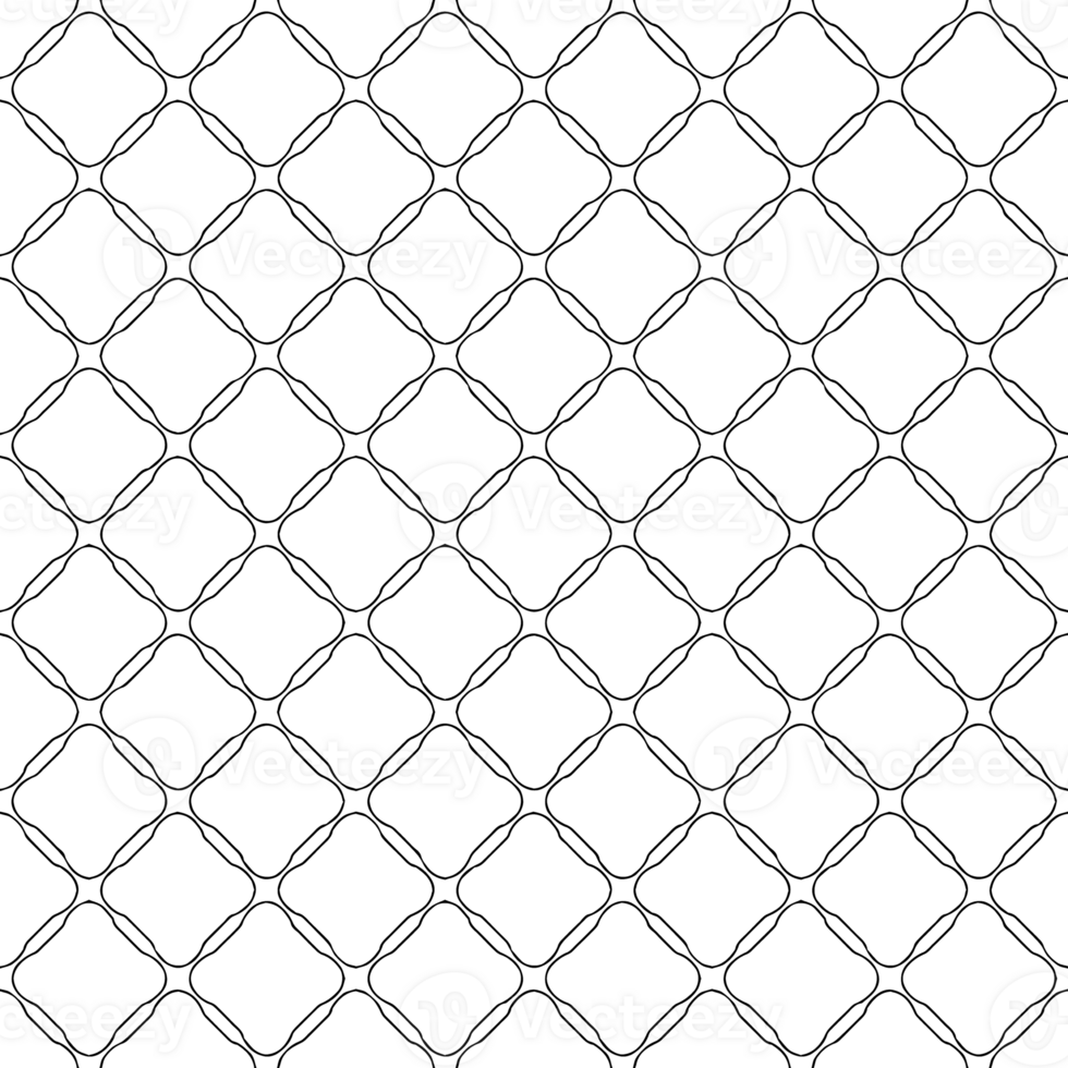 Black seamless abstract pattern. Overlay for background and backdrop. Ornamental design. PNG graphic illustration with transparent background.