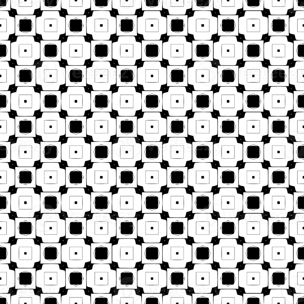 Black seamless abstract pattern. Overlay for background and backdrop. Ornamental design. PNG graphic illustration with transparent background.