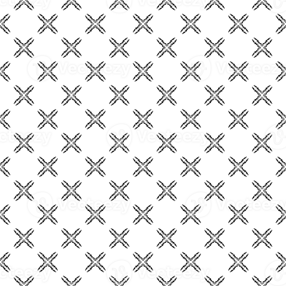 Black seamless abstract pattern. Overlay for background and backdrop. Ornamental design. PNG graphic illustration with transparent background.