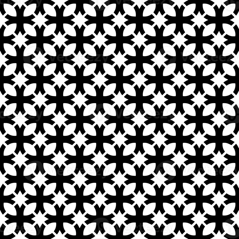 Black seamless abstract pattern. Overlay for background and backdrop. Ornamental design. PNG graphic illustration with transparent background.
