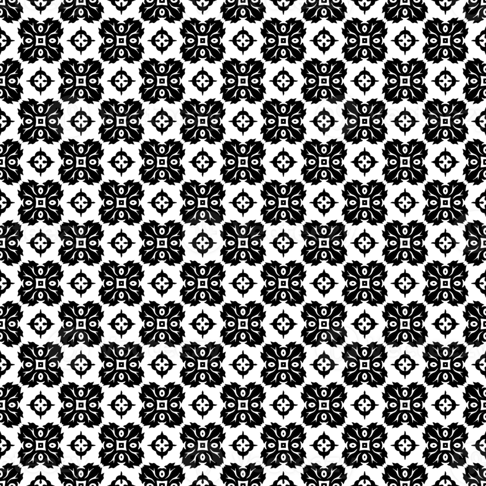 Black seamless abstract pattern. Overlay for background and backdrop. Ornamental design. PNG graphic illustration with transparent background.