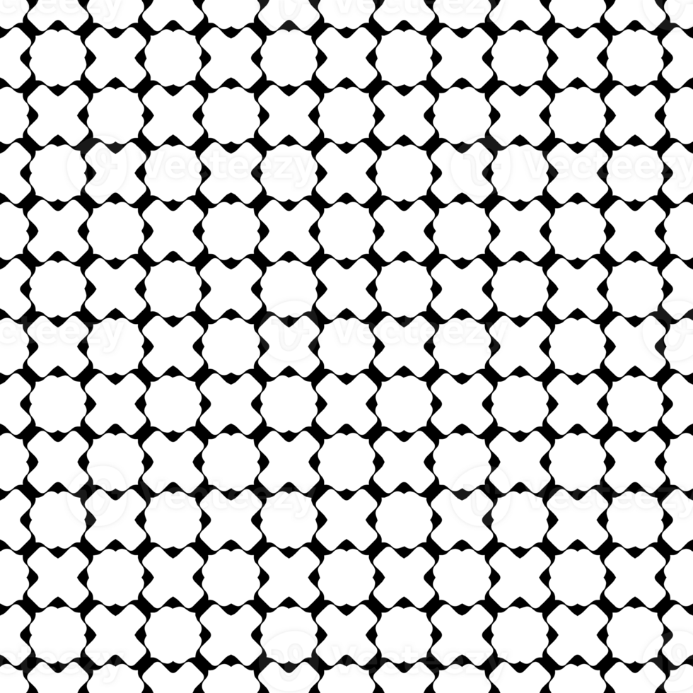 Black seamless abstract pattern. Overlay for background and backdrop. Ornamental design. PNG graphic illustration with transparent background.