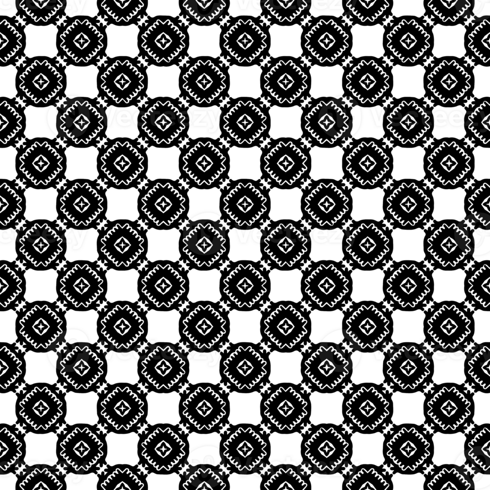 Black seamless abstract pattern. Overlay for background and backdrop. Ornamental design. PNG graphic illustration with transparent background.