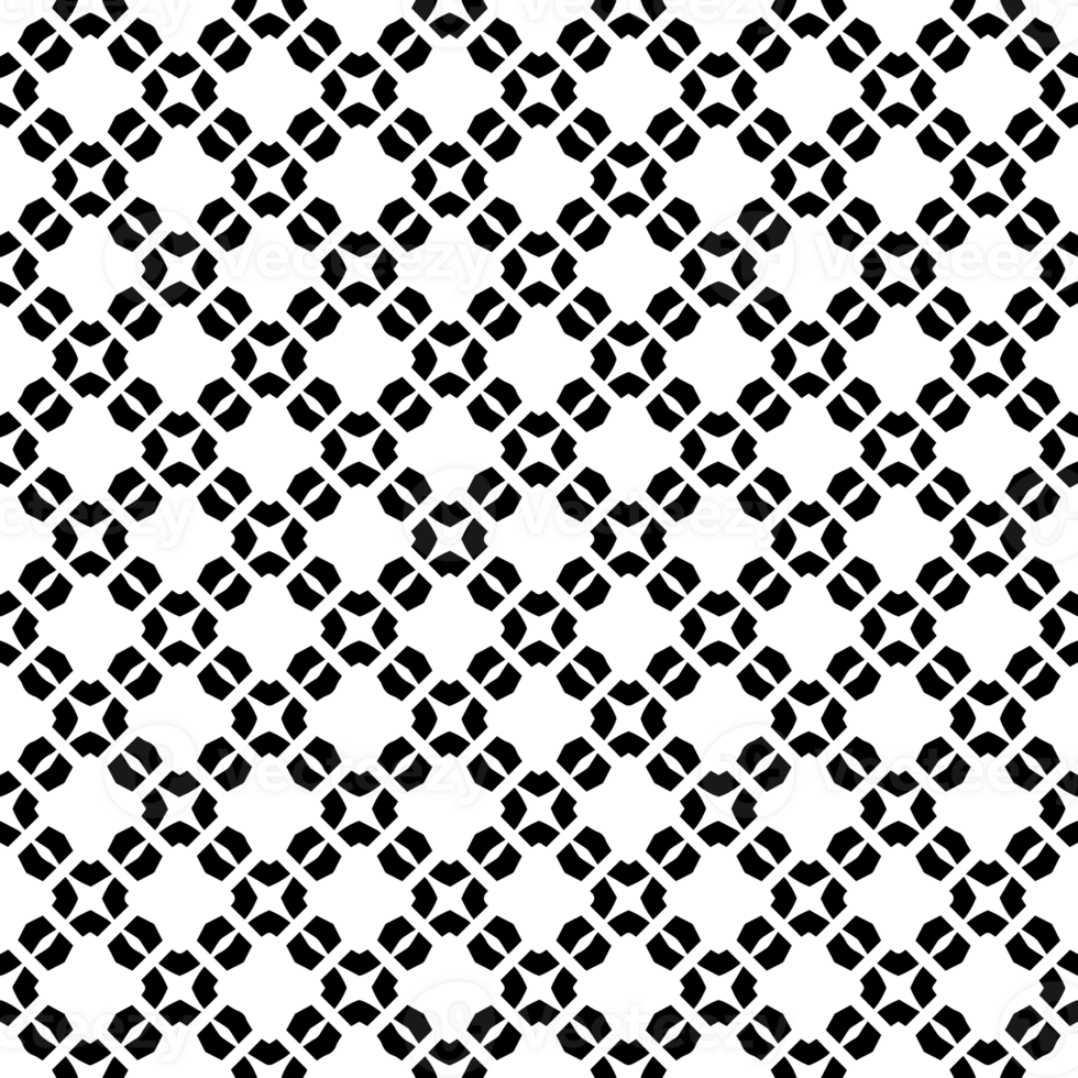 Black seamless abstract pattern. Overlay for background and backdrop. Ornamental design. PNG graphic illustration with transparent background.