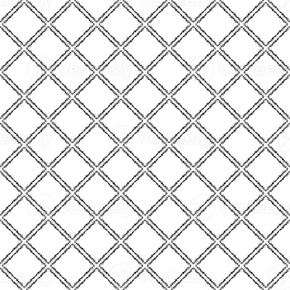 Black seamless abstract pattern. Overlay for background and backdrop. Ornamental design. PNG graphic illustration with transparent background.