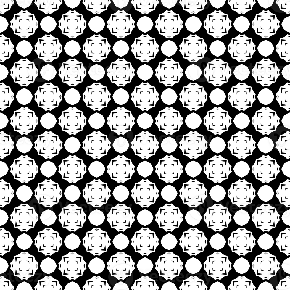 Black seamless abstract pattern. Overlay for background and backdrop. Ornamental design. PNG graphic illustration with transparent background.