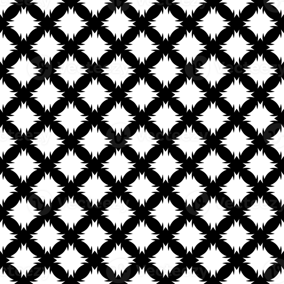 Black seamless abstract pattern. Overlay for background and backdrop. Ornamental design. PNG graphic illustration with transparent background.