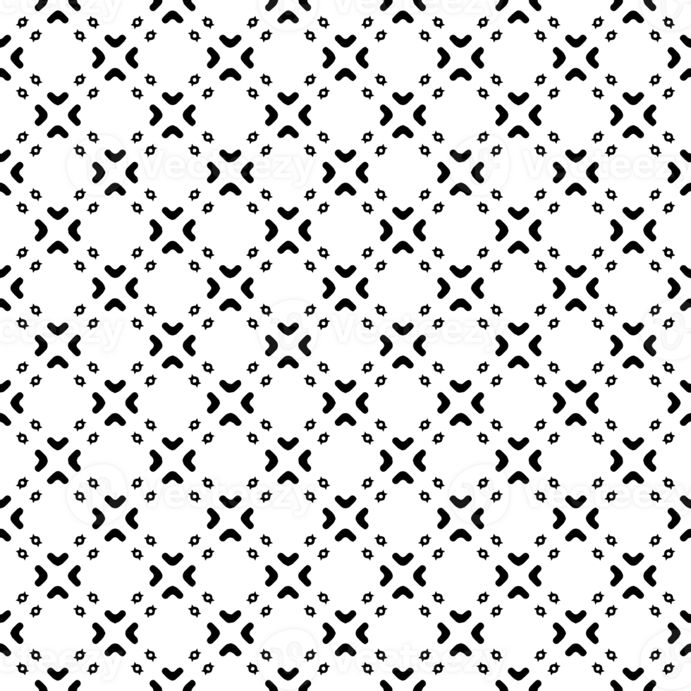 Black seamless abstract pattern. Overlay for background and backdrop. Ornamental design. PNG graphic illustration with transparent background.
