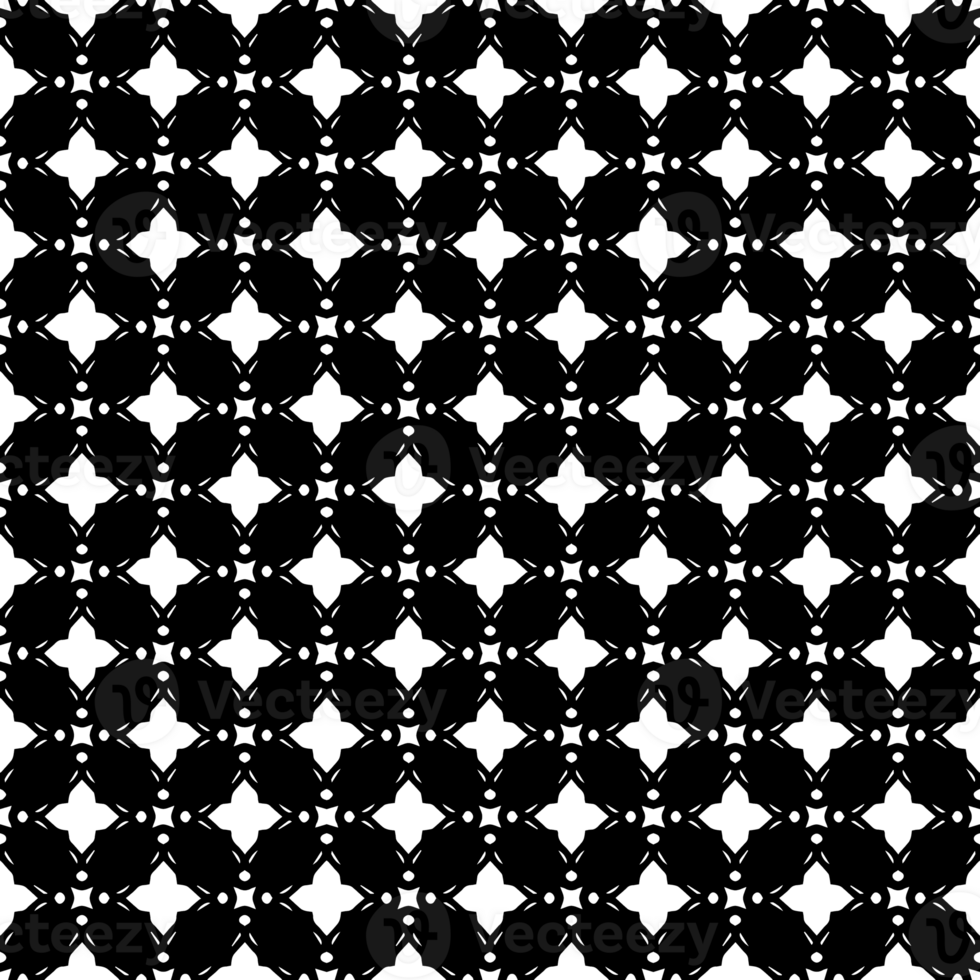 Black seamless abstract pattern. Overlay for background and backdrop. Ornamental design. PNG graphic illustration with transparent background.