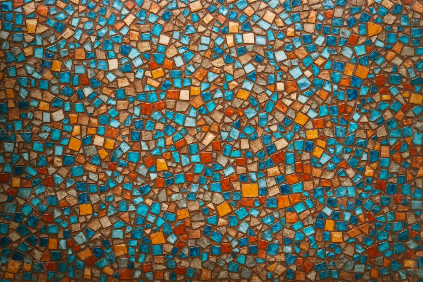 Mosaic Texture Background, Colorful Mosaic Texture Background, Mosaic Wallpaper, Mosaic Background, AI Generative photo