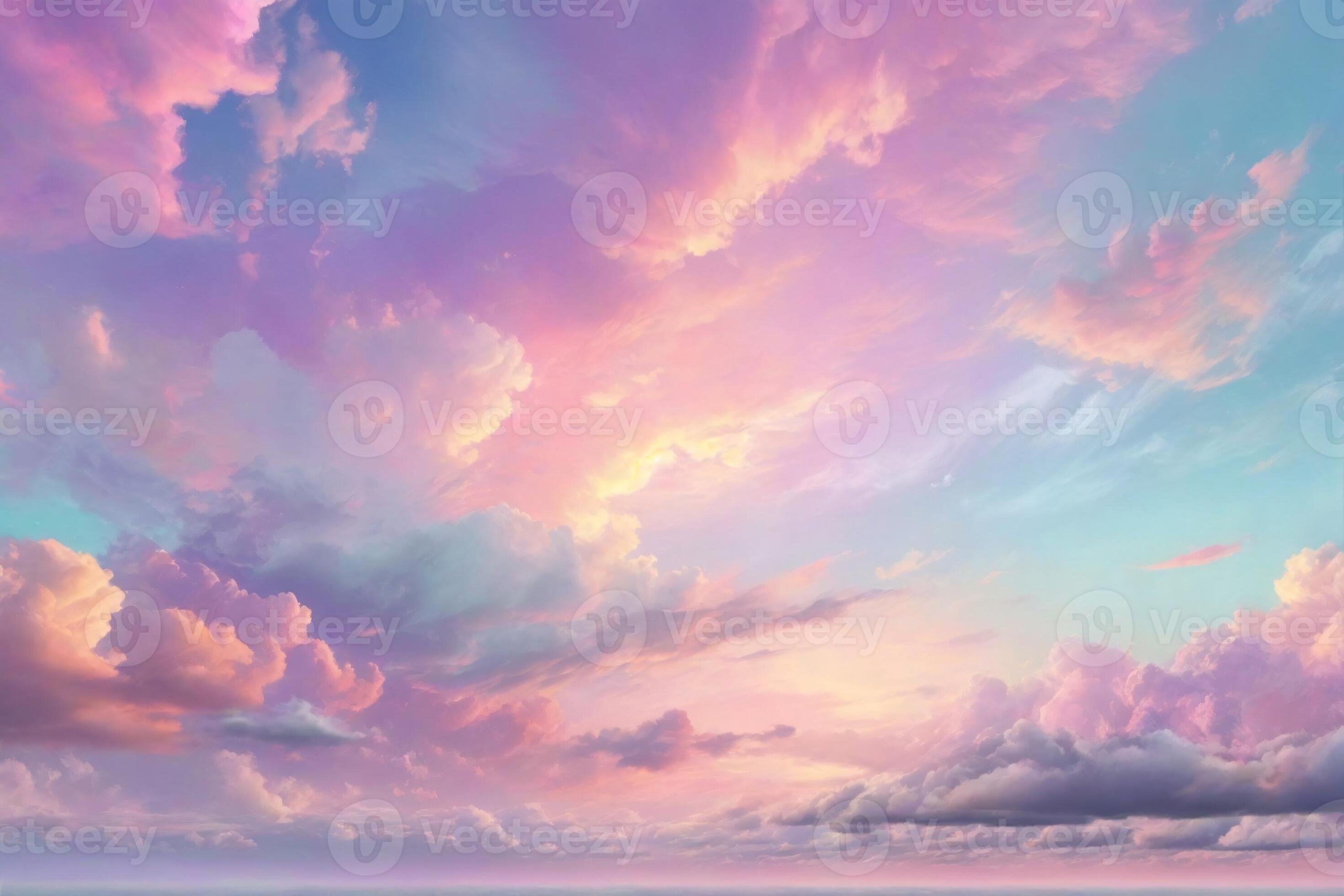 Pastel Sky Background, Dreamy Sky Background, Pastel Sky Wallpaper