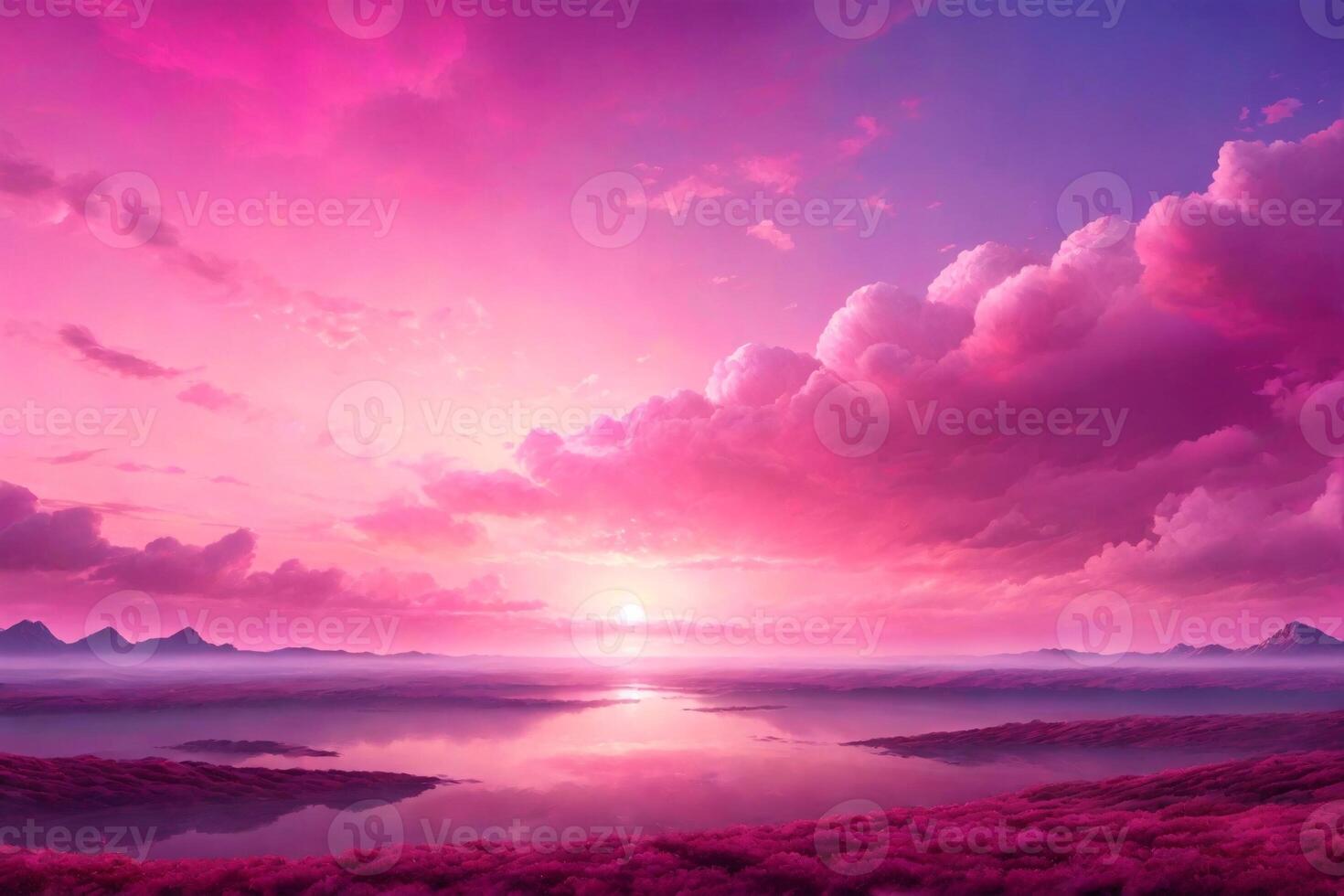 Pink Sky Background, Pink Sky Wallpaper, Fantasy Sky Background