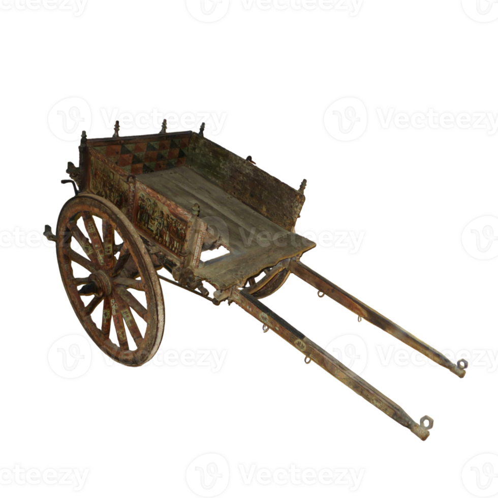ancient wooden carts for peasant use png