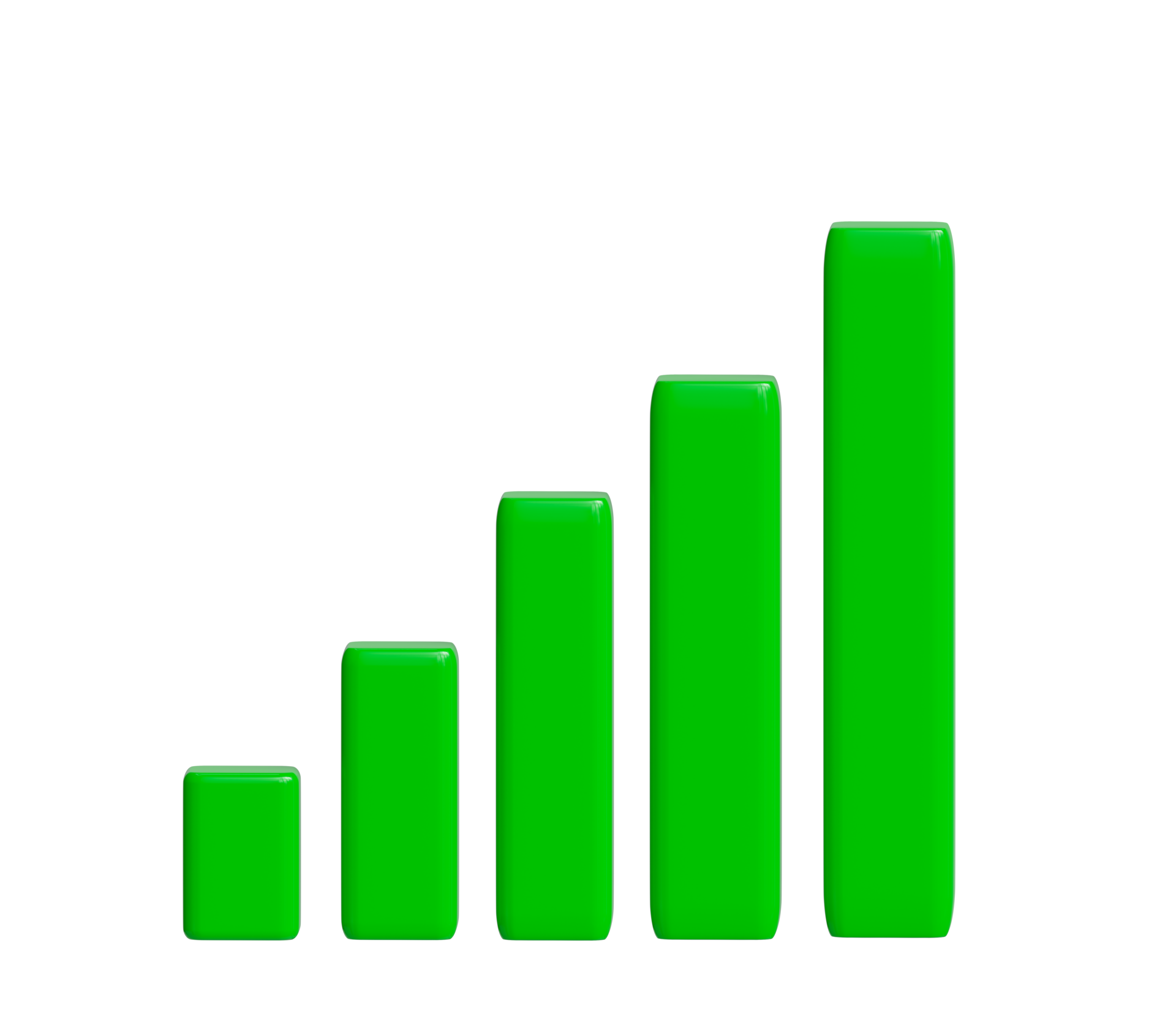3d render, Green Bar sign 33347156 PNG