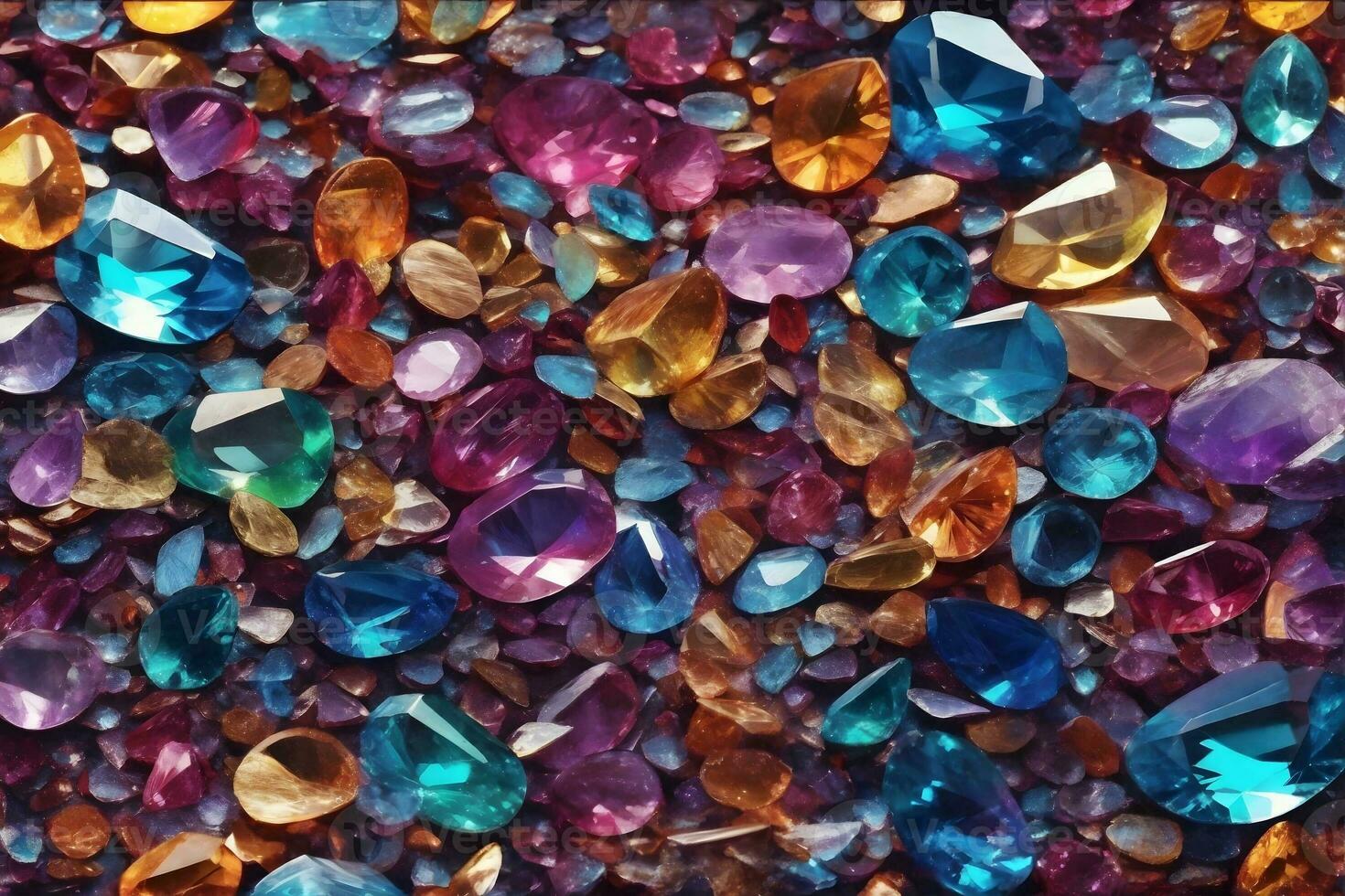 Gemstone Background, Crystal Diamond Background, Crystal Gemstone Background, Colorful Gemstone Background, AI Generative photo