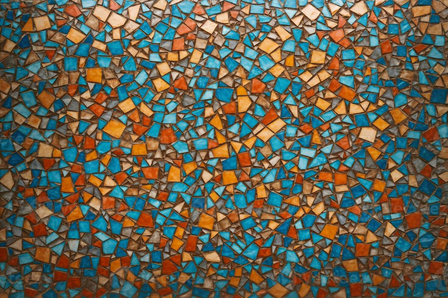 Mosaic Texture Background, Colorful Mosaic Texture Background, Mosaic Wallpaper, Mosaic Background, AI Generative photo