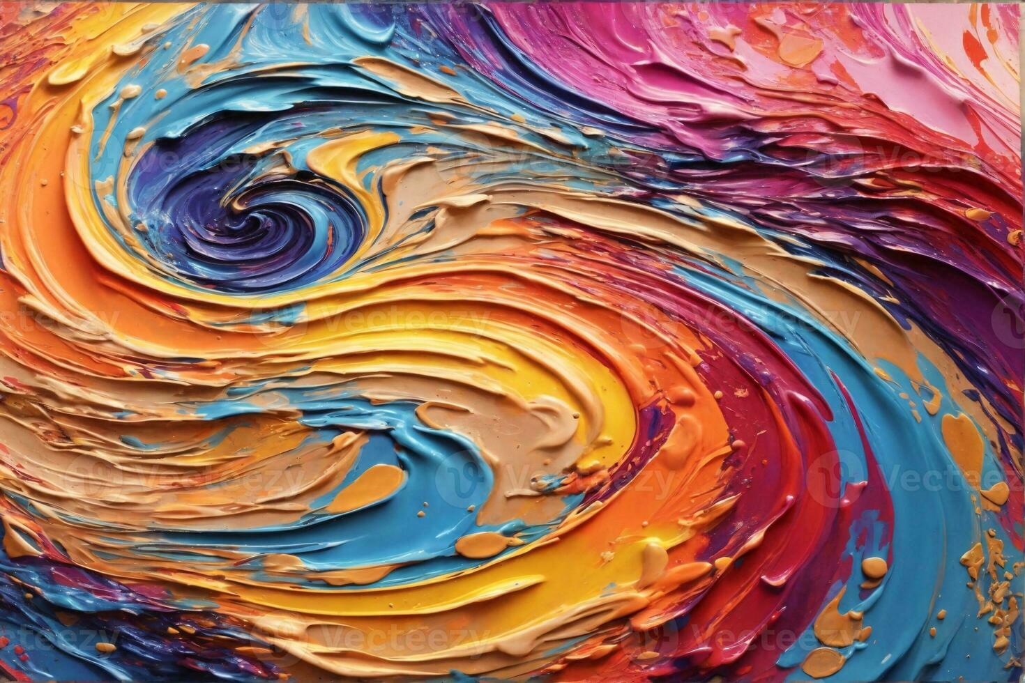 espiral resumen vistoso pintar tinta acrílico textura fondo, acrílico pintar fondo, líquido pintar fondo, ai generativo foto