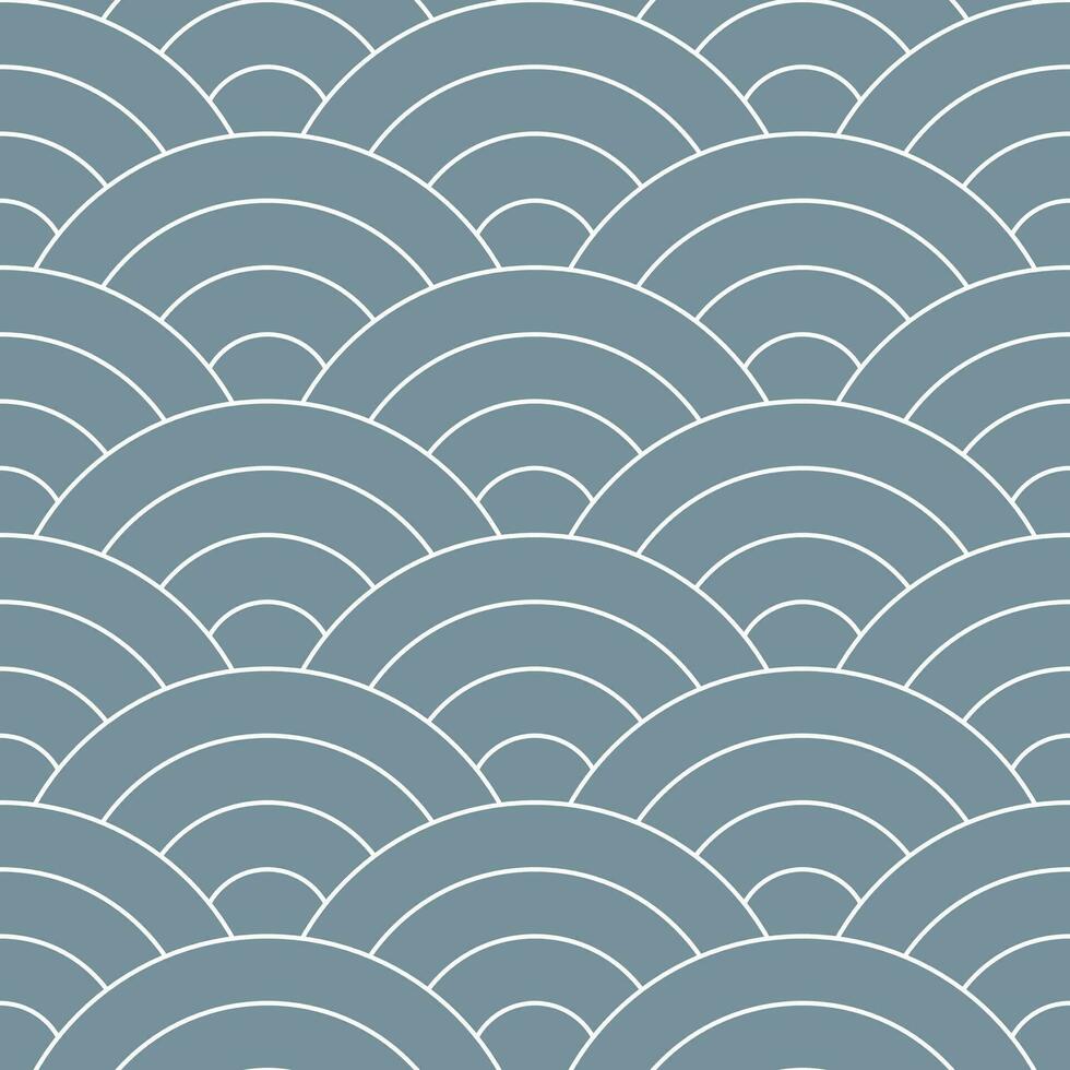Grey Japanese wave pattern background. Japanese pattern vector. Waves background illustration. for clothing, wrapping paper, backdrop, background, gift card. vector