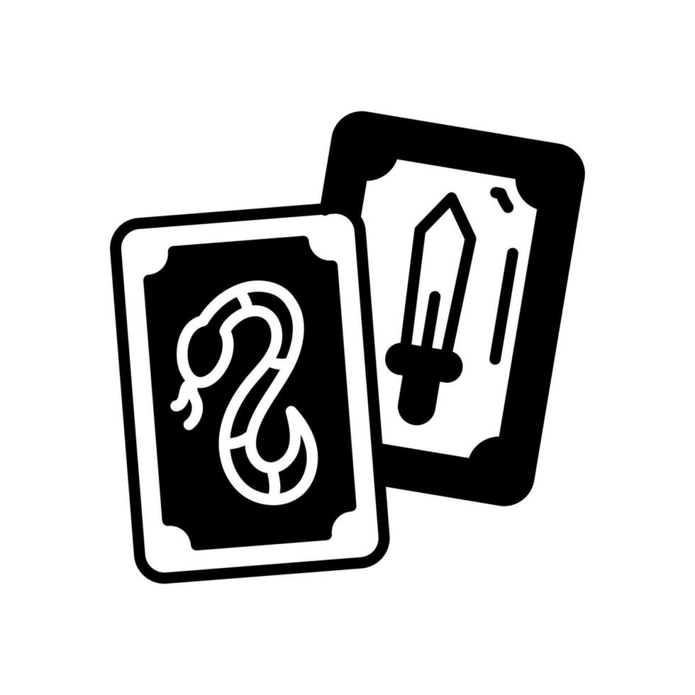 tarot magia icono en vector. ilustración vector