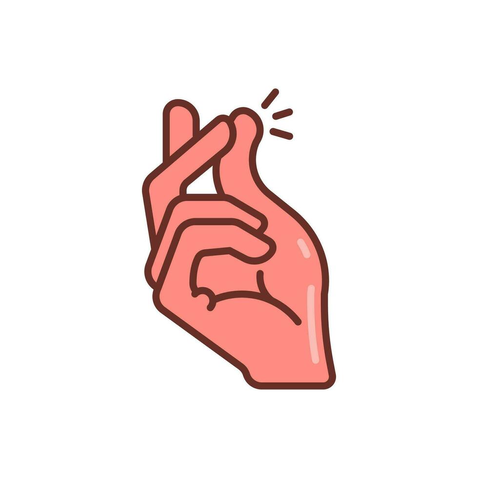 Finger Snapping icon in vector. Illustration vector