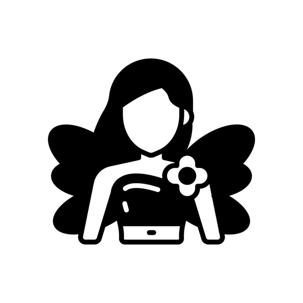 Fairy icon in vector. Illustration vector