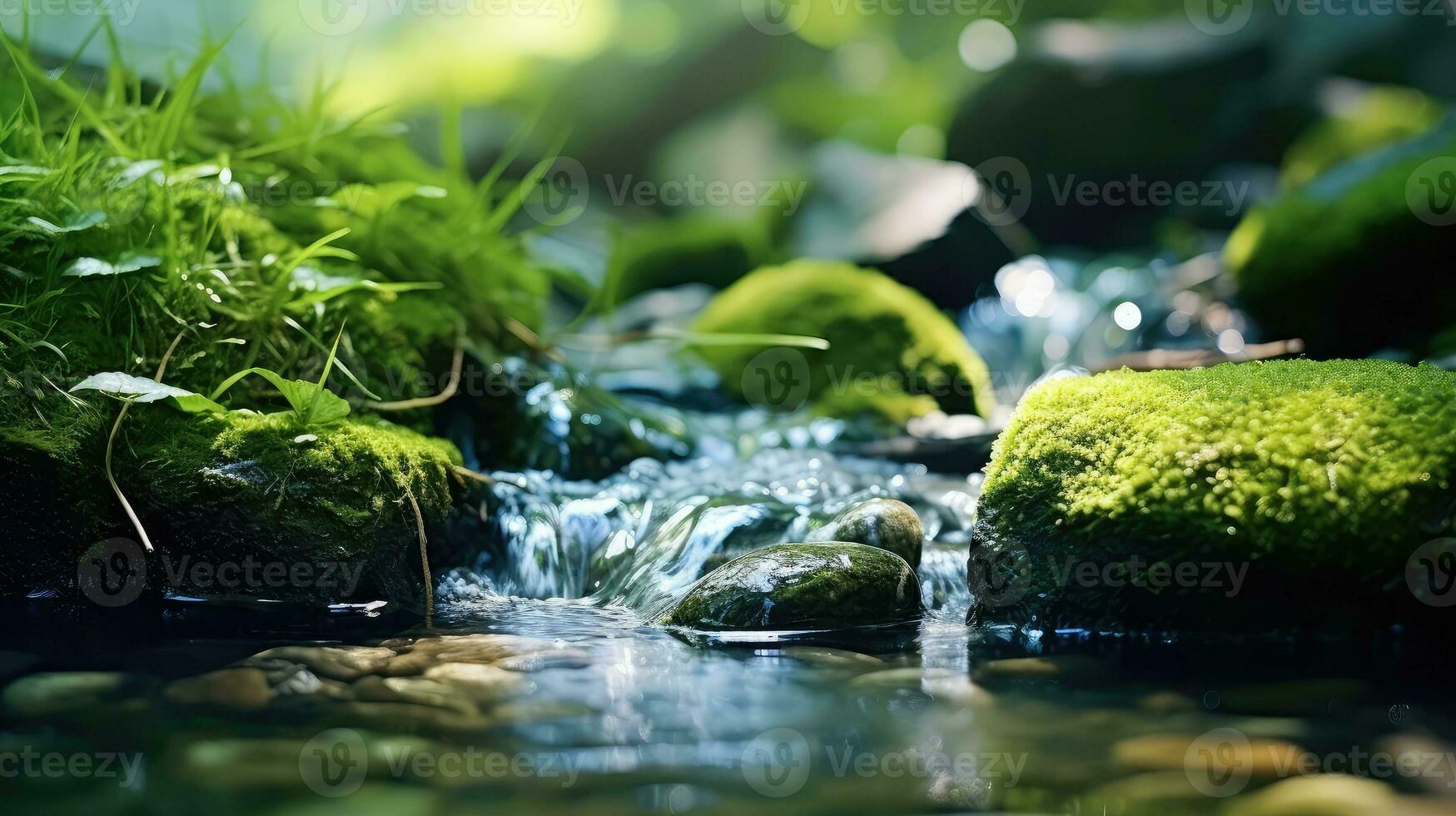 clear ecology macro background texture ai generated photo