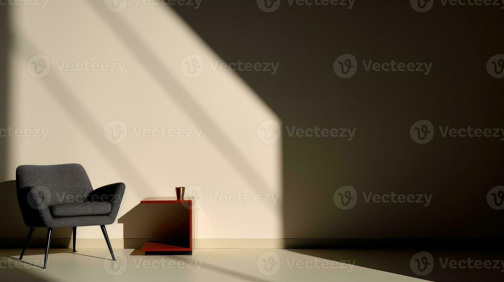 contemporary interior product shadow background ai generated photo