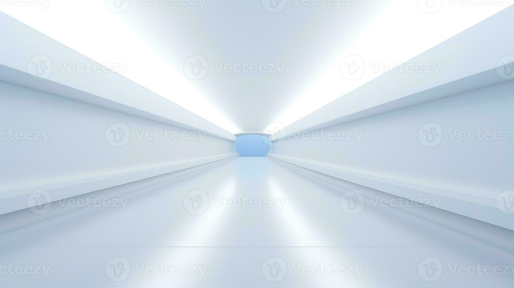 abstract space clean corridor background ai generated photo