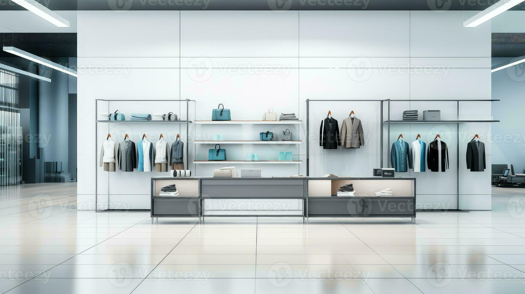 room business clean shop background ai generated photo