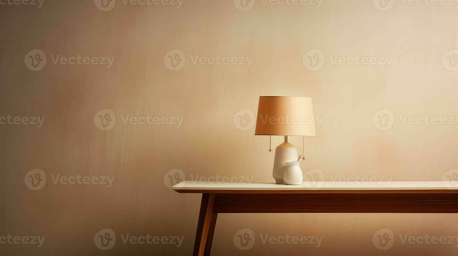 wall light wallpaper table background ai generated 33350100 Stock Photo