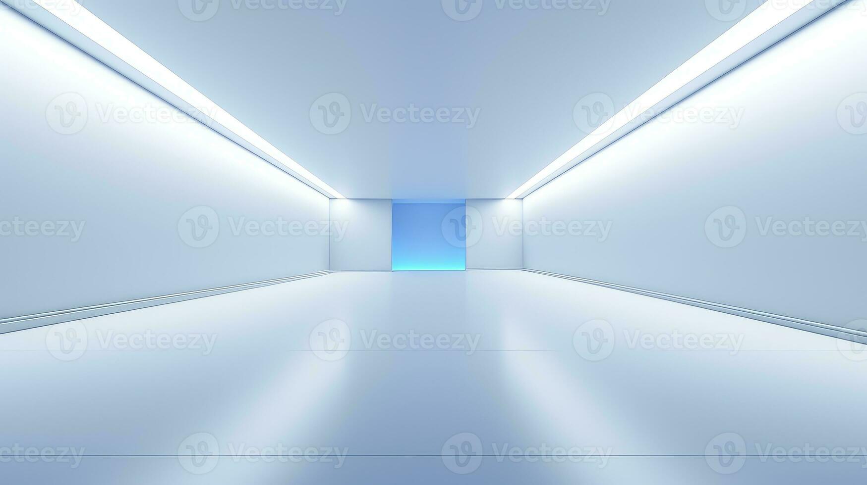 tunnel empty product corridor background ai generated photo