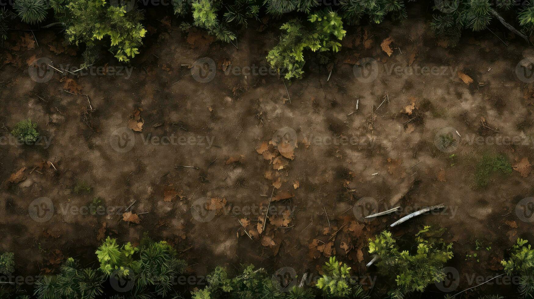 background above rustic brown top view ai generated photo